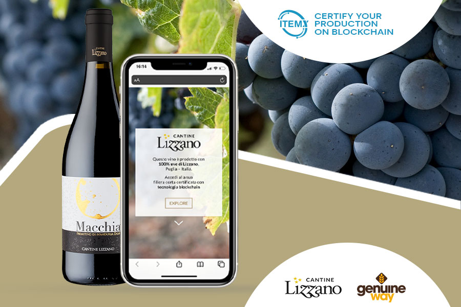 Cantine Lizzano, when wine meets blockchain technology